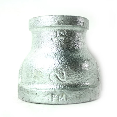 Thrifco Plumbing 2 Inch x 1-1/4 Inch Galvanized Steel Reducer Coupling 5218048